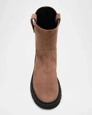 Stuart Weitzman Ren Suede Lug Sole Booties | Thumbnail 5 Stuart Weitzman Ren Suede Lug Sole Booties | Thumbnail 5
