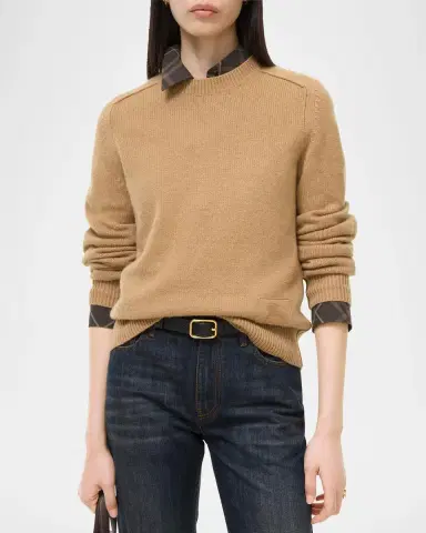 Burberry Constance Cashmere Crewneck Sweater | Thumbnail 2 Burberry Constance Cashmere Crewneck Sweater | Thumbnail 2
