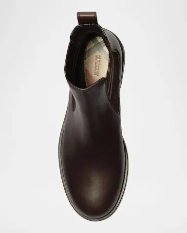 Burberry Men's Pembroke Chelsea Boots | Thumbnail 5 Burberry Men's Pembroke Chelsea Boots | Thumbnail 5