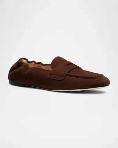 Stuart Weitzman Bryant Elasticized-Back Suede Loafers | Thumbnail 2 Stuart Weitzman Bryant Elasticized-Back Suede Loafers | Thumbnail 2