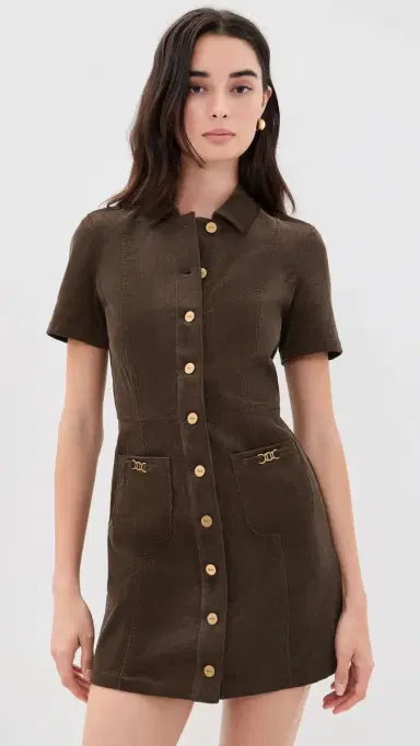 PAIGE Clementine Corduroy Dress Fern | Thumbnail 2 PAIGE Clementine Corduroy Dress Fern | Thumbnail 2