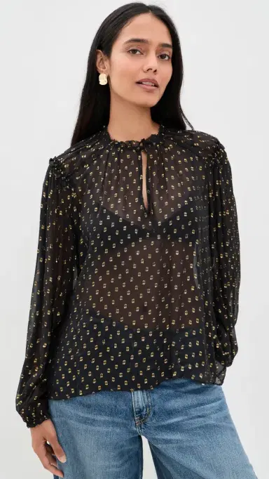 Ulla Johnson Elspen Silk Blouse | Thumbnail 2 Ulla Johnson Elspen Silk Blouse | Thumbnail 2