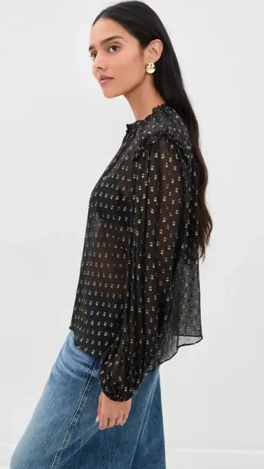 Ulla Johnson Elspen Silk Blouse | Thumbnail 4 Ulla Johnson Elspen Silk Blouse | Thumbnail 4