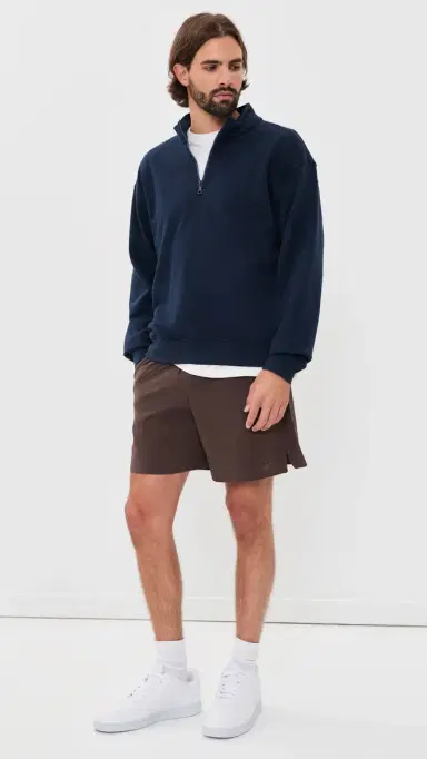 Beyond Yoga uxefleece Half Zip Pullover Nocturnal Navy | Thumbnail 5 Beyond Yoga uxefleece Half Zip Pullover Nocturnal Navy | Thumbnail 5