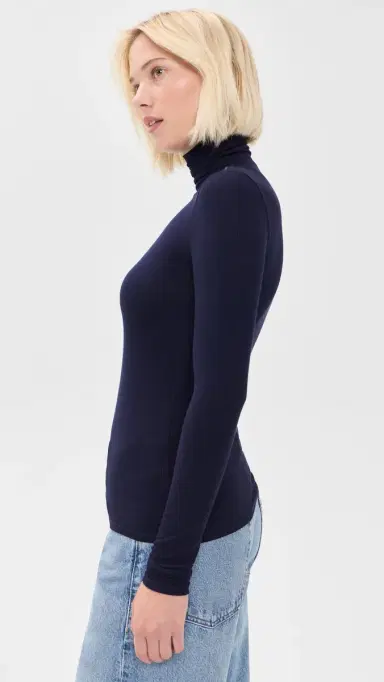 Joe's Jeans The Tony ong Sleeve Top Rich Navy | Thumbnail 4 Joe's Jeans The Tony ong Sleeve Top Rich Navy | Thumbnail 4