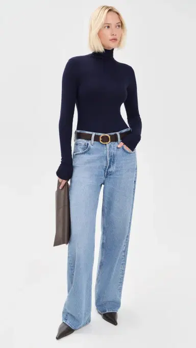 Joe's Jeans The Tony ong Sleeve Top Rich Navy | Thumbnail 5 Joe's Jeans The Tony ong Sleeve Top Rich Navy | Thumbnail 5