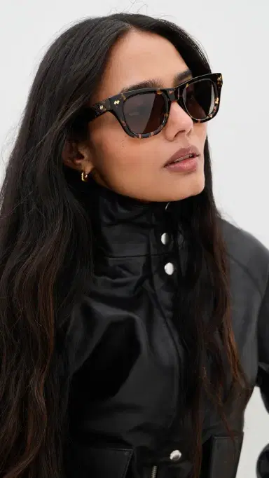 Bottega Veneta Dizzy Squared Sunglasses Havana-Havana-Brown One Size | Thumbnail 3 Bottega Veneta Dizzy Squared Sunglasses Havana-Havana-Brown One Size | Thumbnail 3