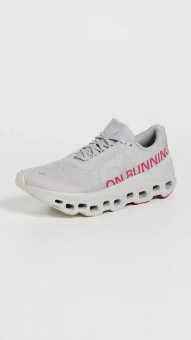On Cloudmonster 1 Sneakers Silver/Camellia | Thumbnail 2 On Cloudmonster 1 Sneakers Silver/Camellia | Thumbnail 2