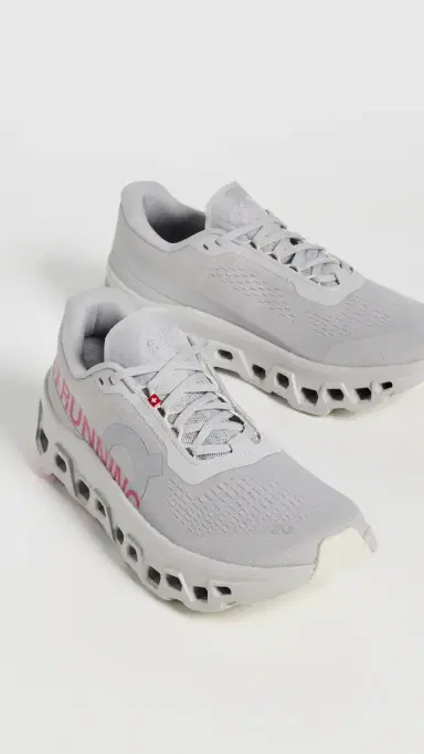 On Cloudmonster 1 Sneakers Silver/Camellia | Thumbnail 5 On Cloudmonster 1 Sneakers Silver/Camellia | Thumbnail 5