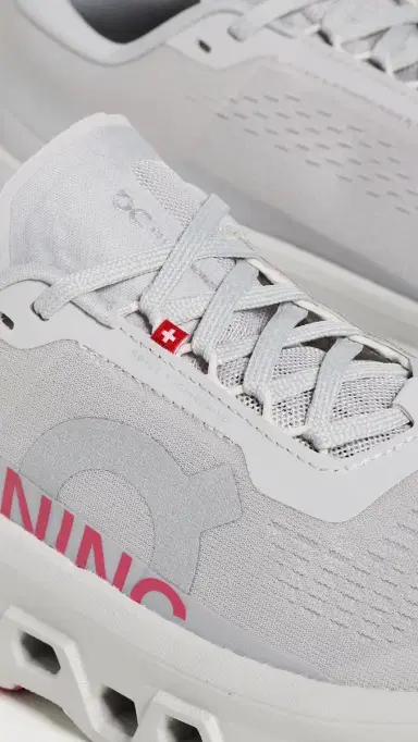 On Cloudmonster 1 Sneakers Silver/Camellia | Thumbnail 6 On Cloudmonster 1 Sneakers Silver/Camellia | Thumbnail 6