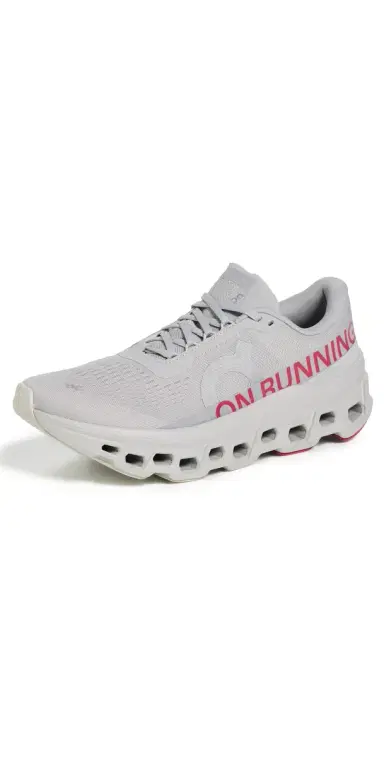 On Cloudmonster 1 Sneakers Silver/Camellia | Thumbnail 1 On Cloudmonster 1 Sneakers Silver/Camellia | Thumbnail 1