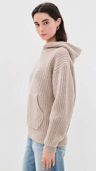 Hommegirls Chunky Knit Hoodie | Thumbnail 4 Hommegirls Chunky Knit Hoodie | Thumbnail 4
