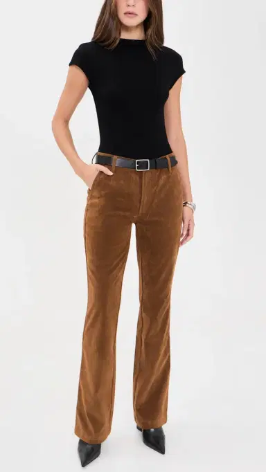 Joe's Jeans The Faux Suede Inez Trousers Chestnut | Thumbnail 5 Joe's Jeans The Faux Suede Inez Trousers Chestnut | Thumbnail 5