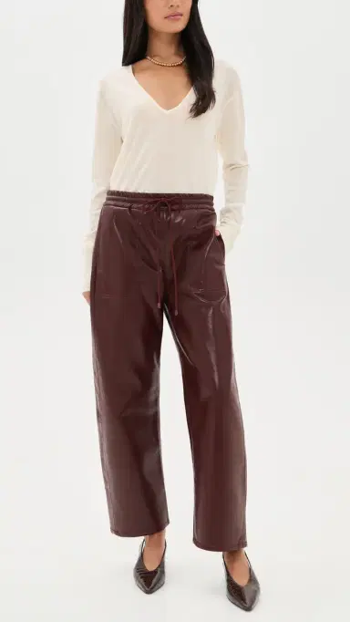 Citizens of Humanity Rework Pull On Pants Burgundy | Thumbnail 5 Citizens of Humanity Rework Pull On Pants Burgundy | Thumbnail 5