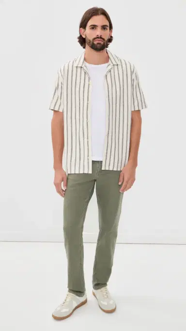 Faherty Stretch Terry 5-Pocket Pants Island Olive | Thumbnail 5 Faherty Stretch Terry 5-Pocket Pants Island Olive | Thumbnail 5