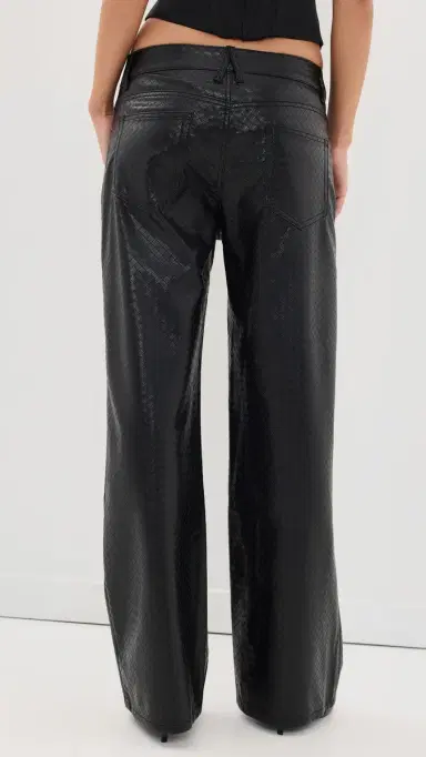 LIONESS Top odel Faux Leather Pants Noir | Thumbnail 3 LIONESS Top odel Faux Leather Pants Noir | Thumbnail 3