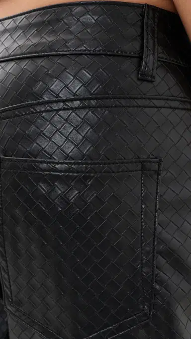 LIONESS Top odel Faux Leather Pants Noir | Thumbnail 6 LIONESS Top odel Faux Leather Pants Noir | Thumbnail 6
