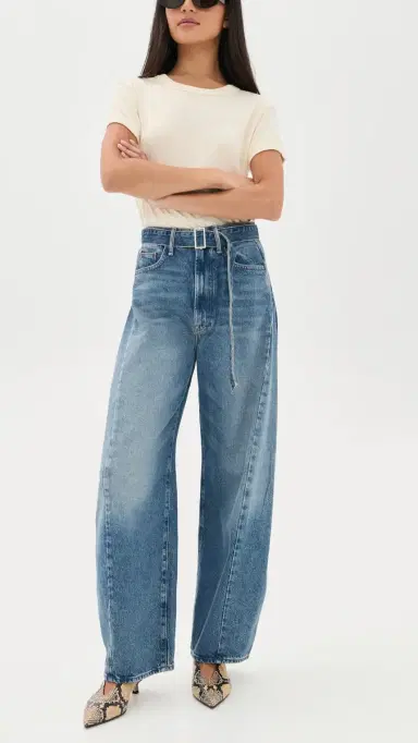 Mother The Belted Spoonful Nerdy Barrel Jeans Tootsie | Thumbnail 5 Mother The Belted Spoonful Nerdy Barrel Jeans Tootsie | Thumbnail 5