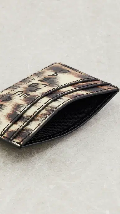 Marc Jacobs Leather Card Case Brown Multi One Size | Thumbnail 5 Marc Jacobs Leather Card Case Brown Multi One Size | Thumbnail 5