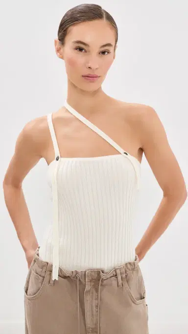 Aisling Camps Convertible Ribbed Knit Tank Top | Thumbnail 2 Aisling Camps Convertible Ribbed Knit Tank Top | Thumbnail 2