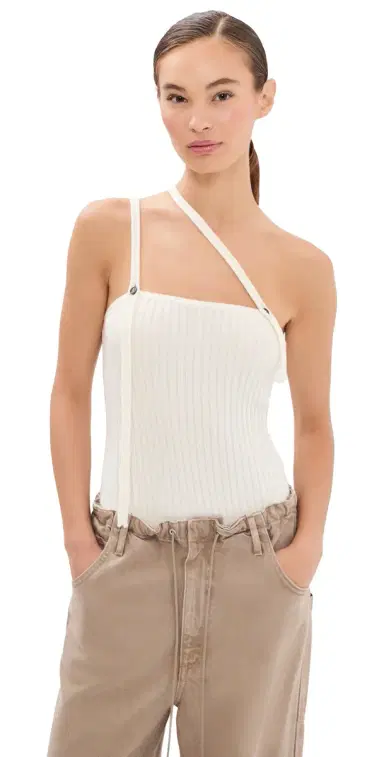 Aisling Camps Convertible Ribbed Knit Tank Top | Thumbnail 1 Aisling Camps Convertible Ribbed Knit Tank Top | Thumbnail 1