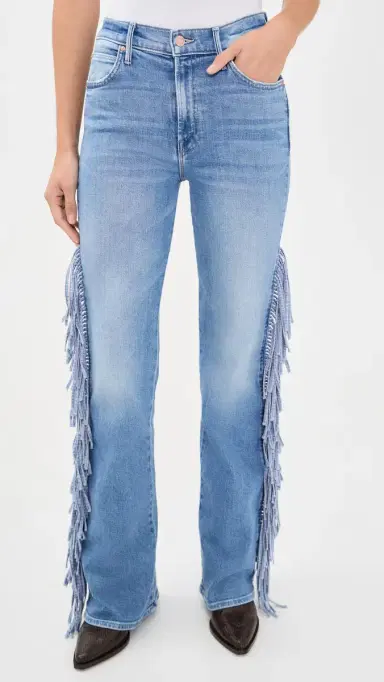 Mother The Fringe Desperado Sneak Western Jeans Saddle Up | Thumbnail 2 Mother The Fringe Desperado Sneak Western Jeans Saddle Up | Thumbnail 2