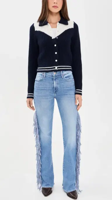 Mother The Fringe Desperado Sneak Western Jeans Saddle Up | Thumbnail 5 Mother The Fringe Desperado Sneak Western Jeans Saddle Up | Thumbnail 5