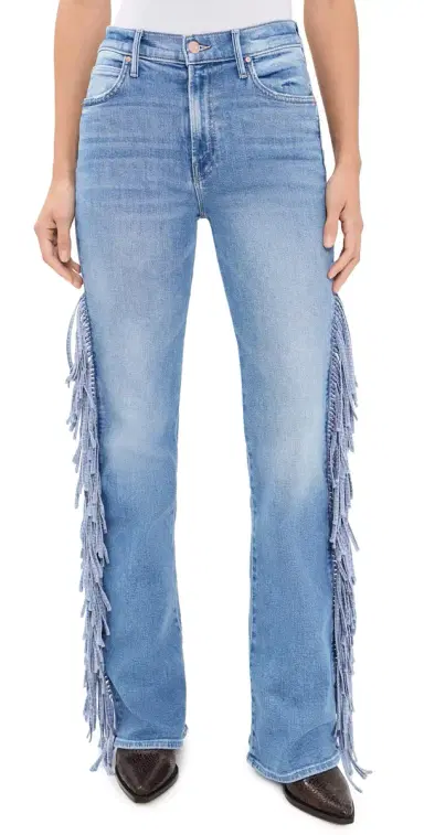 Mother The Fringe Desperado Sneak Western Jeans Saddle Up | Thumbnail 1 Mother The Fringe Desperado Sneak Western Jeans Saddle Up | Thumbnail 1