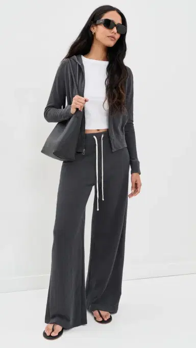James Perse Wide Leg Sweatpants Blue Noir | Thumbnail 5 James Perse Wide Leg Sweatpants Blue Noir | Thumbnail 5