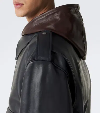Loewe Hooded leather jacket | Thumbnail 3 Loewe Hooded leather jacket | Thumbnail 3
