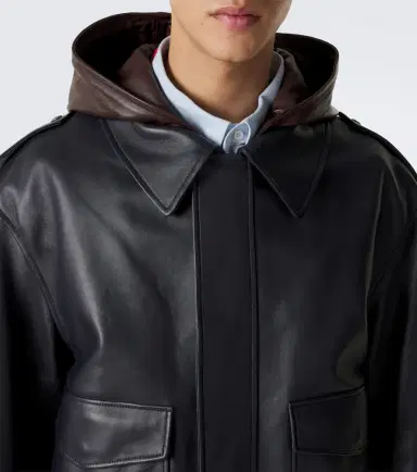 Loewe Hooded leather jacket | Thumbnail 5 Loewe Hooded leather jacket | Thumbnail 5