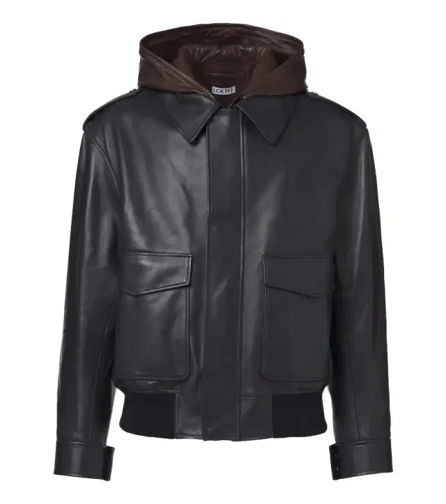 Hooded leather jacket Hooded leather jacket