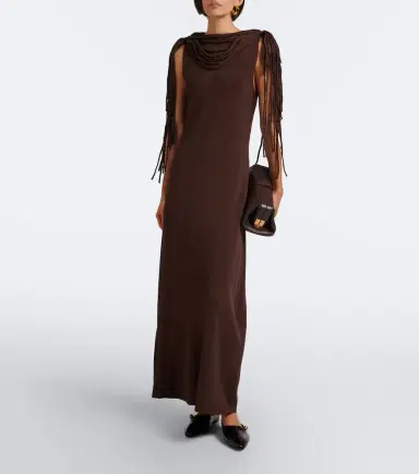Altuzarra Fringed jersey maxi dress | Thumbnail 2 Altuzarra Fringed jersey maxi dress | Thumbnail 2