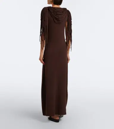 Altuzarra Fringed jersey maxi dress | Thumbnail 4 Altuzarra Fringed jersey maxi dress | Thumbnail 4