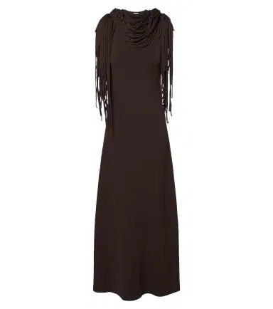 Altuzarra Fringed jersey maxi dress | Thumbnail 1 Altuzarra Fringed jersey maxi dress | Thumbnail 1