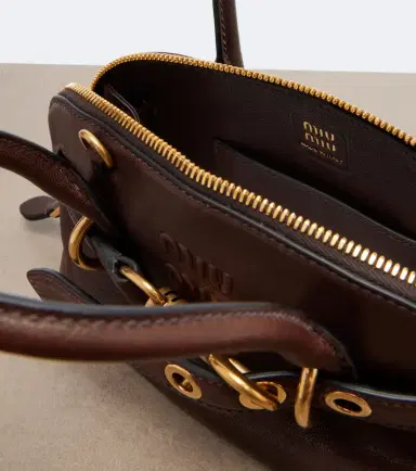 Miu Miu Aventure Mini leather top-handle bag | Thumbnail 2 Miu Miu Aventure Mini leather top-handle bag | Thumbnail 2