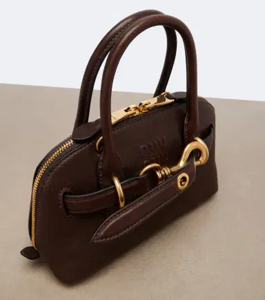 Miu Miu Aventure Mini leather top-handle bag | Thumbnail 4 Miu Miu Aventure Mini leather top-handle bag | Thumbnail 4