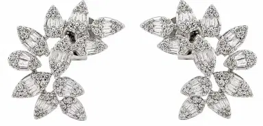 Wish Fine Jewelry 0.65ct Diamond 18K Gold Climber Earrings | Thumbnail 1 Wish Fine Jewelry 0.65ct Diamond 18K Gold Climber Earrings | Thumbnail 1