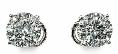 Wish Fine Jewelry 4.04ct Diamond 18K Gold Stud Earrings | Thumbnail 1 Wish Fine Jewelry 4.04ct Diamond 18K Gold Stud Earrings | Thumbnail 1