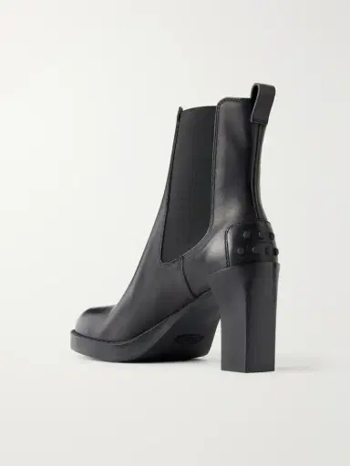 Tod's Tronchetto Elastico 80 Leather Ankle Boots | Thumbnail 3 Tod's Tronchetto Elastico 80 Leather Ankle Boots | Thumbnail 3