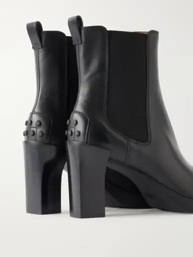 Tod's Tronchetto Elastico 80 Leather Ankle Boots | Thumbnail 5 Tod's Tronchetto Elastico 80 Leather Ankle Boots | Thumbnail 5