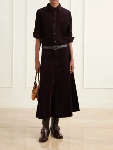 Polo Ralph Lauren Cotton-corduroy Midi Skirt | Thumbnail 2 Polo Ralph Lauren Cotton-corduroy Midi Skirt | Thumbnail 2