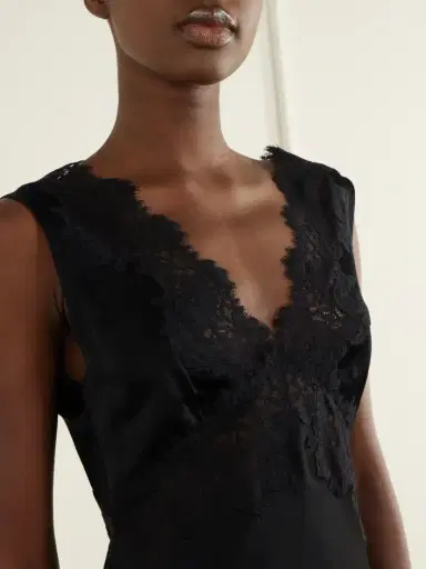 Rixo Rhegan Lace-trimmed Crepe Midi Dress | Thumbnail 4 Rixo Rhegan Lace-trimmed Crepe Midi Dress | Thumbnail 4