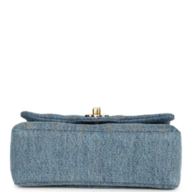Chanel Chanel Mini "Souplissimo" Flap Bag Blue Denim Gold Hardware | Thumbnail 6 Chanel Chanel Mini "Souplissimo" Flap Bag Blue Denim Gold Hardware | Thumbnail 6