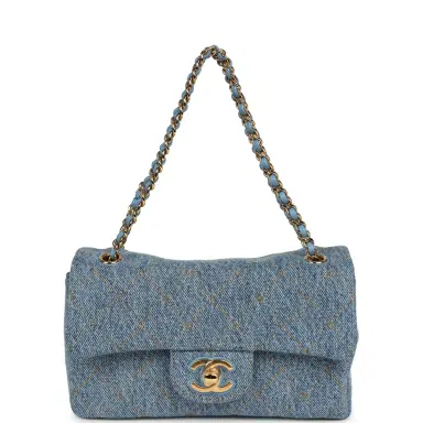 Chanel Chanel Mini "Souplissimo" Flap Bag Blue Denim Gold Hardware | Thumbnail 7 Chanel Chanel Mini "Souplissimo" Flap Bag Blue Denim Gold Hardware | Thumbnail 7