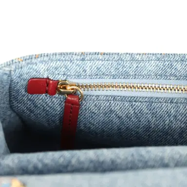 Chanel Chanel Mini "Souplissimo" Flap Bag Blue Denim Gold Hardware | Thumbnail 10 Chanel Chanel Mini "Souplissimo" Flap Bag Blue Denim Gold Hardware | Thumbnail 10