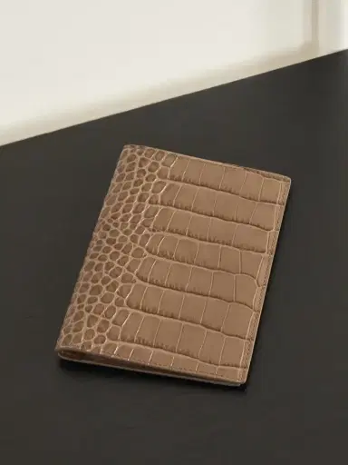 Smythson Mara Croc-effect Leather Passport Cover | Thumbnail 1 Smythson Mara Croc-effect Leather Passport Cover | Thumbnail 1