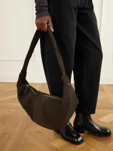 Lemaire Large Croissant Paneled Leather Shoulder Bag | Thumbnail 2 Lemaire Large Croissant Paneled Leather Shoulder Bag | Thumbnail 2
