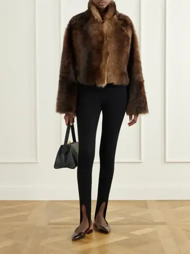 Nour Hammour Cameron Cropped Shearling Jacket | Thumbnail 2 Nour Hammour Cameron Cropped Shearling Jacket | Thumbnail 2