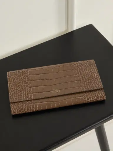 Smythson Mara Croc-effect Leather Jewelry Case | Thumbnail 1 Smythson Mara Croc-effect Leather Jewelry Case | Thumbnail 1